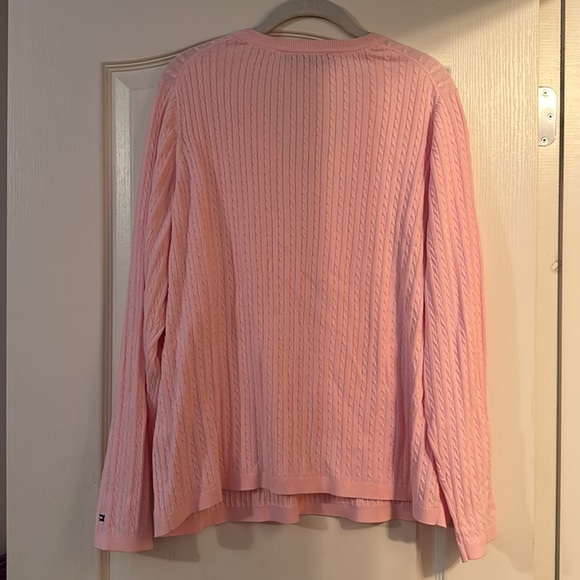 Tommy Hilfiger Womens Pink V Neck Sweater 1x - Picture 5 of 6